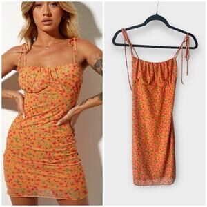 Motel Holina Mini Dress In Summer Sun, size XS